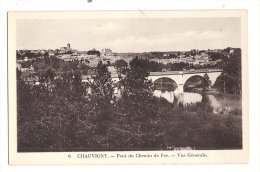 Cp, 86, Chauvigny, Pont Du Chemin De Fer, Vue Générale - Chauvigny