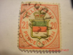 HELIGOLAND, MICHEL 18g,20pf,rotlichorange-le Bn´orange/hellgelb/hellgr Augrun,1888,, USED - Helgoland