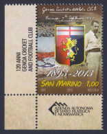 2013 SAN MARINO "120 ANNI DEL GENOA CALCIO" SINGOLO MNH - Nuevos