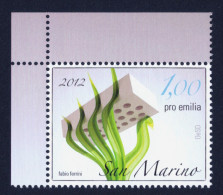 2012 SAN MARINO "EMISSIONE PER TERRE EMILIANE COLPITE DAL SISMA" SINGOLO MNH - Nuevos