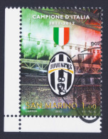 2012 SAN MARINO "JUVENTUS CAMPIONE D´ITALIA 2011/2012" SINGOLO ANNULLO PRIMO GIORNO - Used Stamps