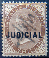JAMAICA 1897 1shilling Queen Victoria JUDICIAL USED - Jamaïque (...-1961)