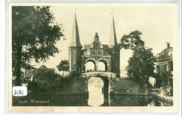 SNEEK * WATERPOORT * ANSICHTKAART * CPA * GELOPEN In 1960 Naar GORREDIJK   (3181) - Sneek