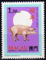 Chinesischer Kalender Jahr Des Schwein 1995 Macau 843 In Kleinbogen ** 2€ Fauna Stamp 1995 Pig In Sheetlet Bf Macao CINA - Ungebraucht