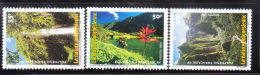 French Polynesia 2001 Landscape Waterfall Valley MNH - Nuevos