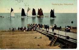 DYFED - ABERYSTWYTH  - YACHTS IN BAY Dyf137 - Cardiganshire