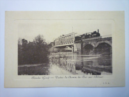 RISCLE  (Gers)  :  VIADUC  Du  Chemin De  FER  Sur L'Adour     (avec Le  TRAIN) - Riscle