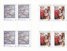 2 Blocs De 4 Timbres Art 2000 Neufs YT 332/333  / 2 Sheets Art 2000 Mint Mi 381/382 - Blocchi & Foglietti