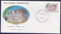 FRANCE. TIMBRE. POLYNESIE FRANCAISE  COLONIE DOM TOM FDC FLEUR DE COIN - FDC