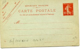 Lot ENTIER POSTAL SEMEUSE - 11 Cartes Postales Semeuse 10c Rouge Neuves Ref SEC E1C Date 946 Cote 88 Euro Le Lot ......G - Sonstige & Ohne Zuordnung