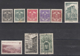 Monaco  Types De 1937 & 1939  Nouvelles Valeurs 9 Différents - Oblitérés