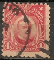 Timbres - Amérique - Possessions - Philippines - 1906 - 4 Centavos - - Filippijnen