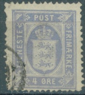 DENMARK  - USED/OBLIT.  - 1875 - Yv 6B PERF 14 X13 1/2 SECOND CHOICE -  Lot 11058 - Service