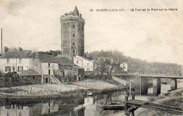 CPA - OUDON (44) - Quartier Du Bourg Avec La Tour Et Le Pont Sur Le Havre - Oudon