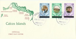 Caicos Islands 1981 Royal Weeding, Postmarked South Caicos, FDC - Turks And Caicos