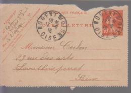 France Carte Lettre De 1916 - Cartes-lettres