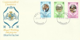 Dominica 1981 Royal Wedding FDC - Dominique (1978-...)