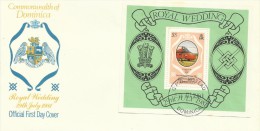 Dominica 1981 Royal Wedding Miniature Sheet FDC - Dominique (1978-...)