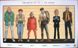 Lithographie Parcours BD 1999 Le Polar Avec Boucq Simon Baru Kraehn Gazzetti Et Ralph - Illustrateurs A - C