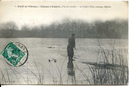 (CPA 72)  Foret De Vibraye – Chasse à Courre  (Mis Du Luart)  - Le Cerf à L'Eau, Passage Difficile - Vibraye