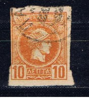 GR+ Griechenland 1889 Mi 79 AC Hermes - Gebraucht