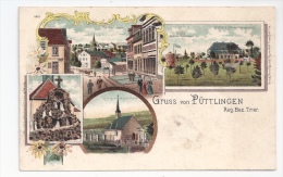 57 - GRUSS AUS PÜTTLINGEN- SOUVENIR DE PUTTELANGE - PRECURSEUR - Verso - Puttelange