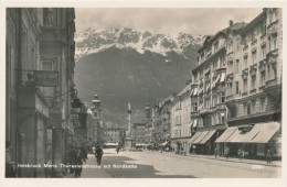 CPSM AUTRICHE Innsbruck Maria Theresienstrasse Mit Nordkette - Innsbruck