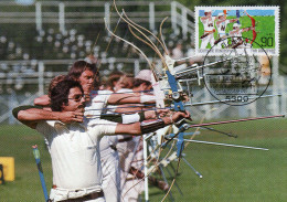 Allemagne: 1982 Belle Carte Maximum De La Série Pour Le Sport "tir à L'arc" - Bogenschiessen