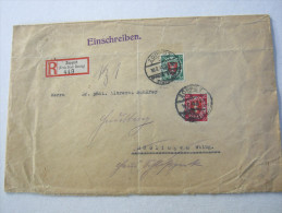 1931, Aufdruckmarken Auf Einschreiben Aus Zoppot - Lettres & Documents