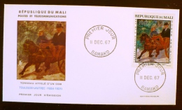 MALI, PEINTURE, Impressionnisme, TOULOUSE LAUTREC. Yvert  PA 52. Fdc , Premier Jour. 11/12/1967 - Impressionismus