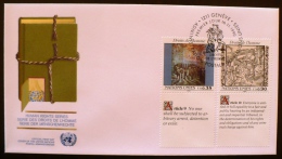 NATIONS UNIES, PEINTURE, Yvert 199/200 . Fdc , Enveloppe Premier Jour. 16/11/1989 - Otros & Sin Clasificación