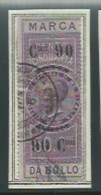 MARCA DA BOLLO - REGNO D´ITALIA  -MARCHE PER CAMBIALI  C.90  SU C.50 - Revenue Stamps