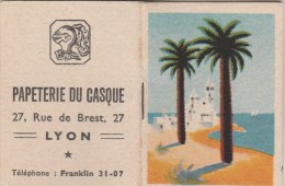 PETIT CALENDRIER 1950- PUBLICITE PAPETERIE DU CASQUE -LYON - Small : 1941-60