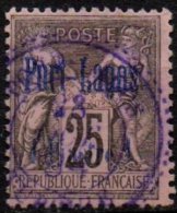 PORT-LAGOS - 25 C. De 1893 Oblitéré En Violet - Used Stamps