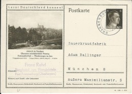 * DR BPK Ganzsache Bildpostkarte P304 Altkirch Sundgau 41-189-1-B8 O PP Sauerkrautfabrik Ballinger Privatpostkarte - Interi Postali