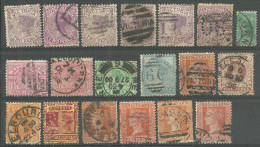 Divers Timbres De Victoria Oblitérers, VARIOUS SHADES - Oblitérés