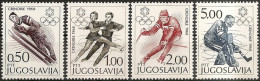 YUGOSLAVIA 1968 Winter Olympic Games Grenoble Set MNH - Unused Stamps