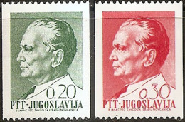 YUGOSLAVIA 1968 Coil Stamps Tito Definitive Set MNH - Unused Stamps