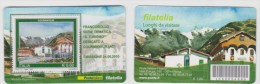 2010 - ITALIA -   4 TESSERE  FILATELICHE   "TURISMO COURMAYEUR TODI VIGGIANO ISOLE TREMITI" - Philatelic Cards