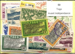 50 Timbres Togo Avant Indépendance - Andere & Zonder Classificatie