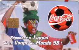 FRANCE PRIVEE GN 437 COCA COLA FOOTBALL FRANCE 98 NSB MINT IN BLISTER - 5 Unità