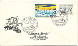 Greenland Cover Sent To Denmark Sdr. Strömfjord 24-12-1979 With Special Christmas Cancel And Seal - Storia Postale