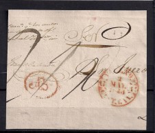 1848, VALLADOLID, FRONTAL DE PLICA JUDICIAL, BAEZA Y MARCA "AB" DE ABONO - ...-1850 Prephilately