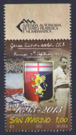 2013 SAN MARINO "120 ANNI DEL GENOA CALCIO" SINGOLO ANNULLO PRIMO GIORNO - Used Stamps