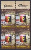 2013 SAN MARINO "120 ANNI DEL GENOA CALCIO" QUARTINA ANNULLO PRIMO GIORNO - Used Stamps