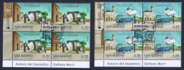 2013 SAN MARINO "EUROPA - VEICOLI POSTALI" QUARTINE (SERIE) ANNULLO PRIMO GIORNO - Used Stamps
