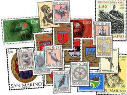 SAN MARINO 1974 ANNATA COMPLETA COMPLETE YEAR MNH - Années Complètes