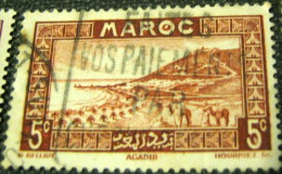 Morocco 1933 Agadir Bay 5c - Used - Ongebruikt