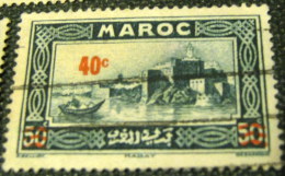 Morocco 1939 Rabat 50c Overprinted 40c - Used - Oblitérés