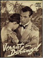 Das Neue Film-Programm Von Ca. 1951  -  "Verrat Im Dschungel"  -  Mit Gary Cooper , David Niven - Revistas